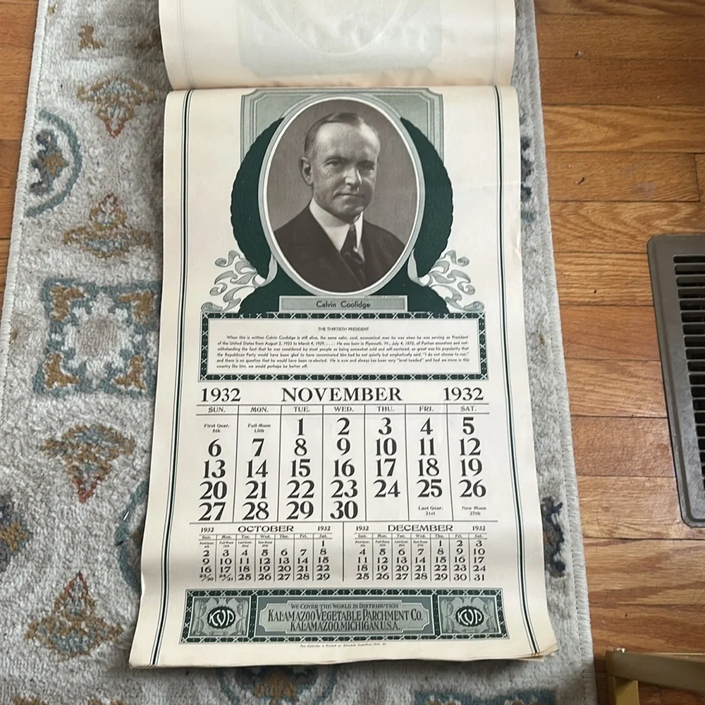 president calender